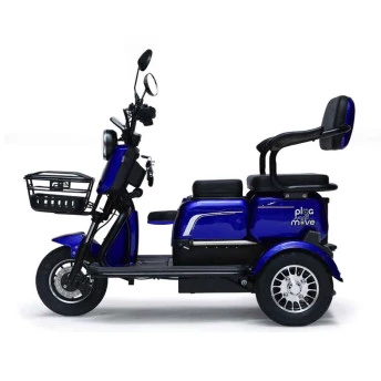 Triciclo Elétrico - Smart PAM 800w 60v Lithium - Azul - Plug and Move 1