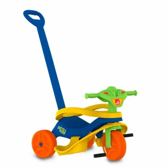 Triciclo Mototico - Passeio e Pedal - Azul-Verde - Bandeirante