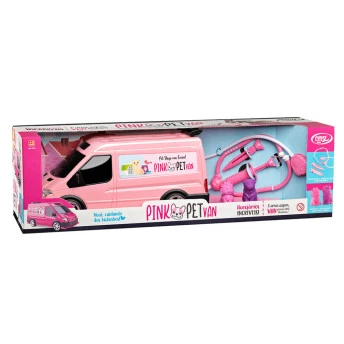 Veículo com Acessórios - Pink Pet Van - OMG Kids