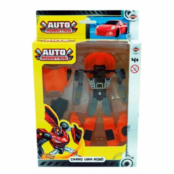 Veículo 2 em 1 - Auto Robótico - Carro Vira Robô - Vermelho - Toyng