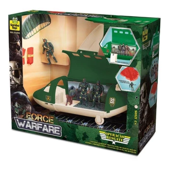 Veículo e Bonecos - Force Warfare - Avião - Samba Toys