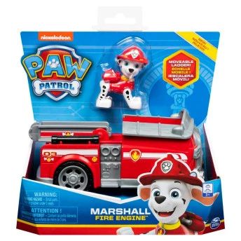Veículo e Figura - Patrulha Canina - Carro de Bombeiro Marshall - Sunny
