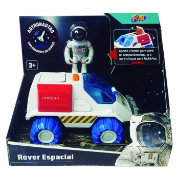 Veículo e Mini Boneco - Astronautas - Rover Espacial - Fun Divirta-se