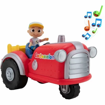 Veículo e Mini Boneco - CoComelon - Trator Musical e JJ - Candide