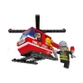 Blocos de Montar Bombeiros Helicóptero - 105 Peças - Xalingo