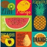 Kit 4 Quebra-Cabeças - 300 peças - Decorart - Pop Art Fruits - Grow