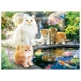 Quebra-Cabeça Duplo - 500 Peças - Gatos na Sala e no Parque - Grow