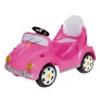 Carrinho de Passeio e Pedal - 1300 Fouks Rosa - Calesita com Haste Direcionável