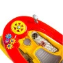 Carrinho de Passeio e Pedal - 1300 Fouks Amarelo - Calesita com Haste Direcionável
