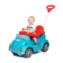 Carrinho de Passeio e Pedal - 1300 Fouks Azul - Calesita com Haste Direcionáve