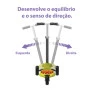 Patinete Infantil Skatenet Plus - Chamas - Verde - Bandeirante