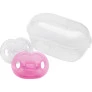Kit 2 Chupetas - Silicone - 6m - Rosa - Lolly Kinddy