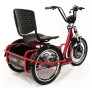 Triciclo Elétrico Lithium Freio a Disco com Ré Farol e Alarme Fox Vermelho - Duos Bike