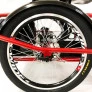 Triciclo Elétrico Lithium Freio a Disco com Ré Farol e Alarme Fox Vermelho - Duos Bike