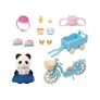 Figura e Acessório - Sylvanian Families - Conjunto Bicicleta e Patim - Menina Panda - Epoch Magia