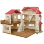 Cenário - Sylvanian Families - Casa Telhado Vermelho Sótão Secreto - Epoch Magia