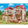 Cenário - Sylvanian Families - Casa Telhado Vermelho Sótão Secreto - Epoch Magia