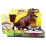 Figura Eletrônica - Tiranossauro Attack com Som e Luz - Marrom - Adijomar
