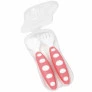 ‎Kit Talher com Estojo para Bebê - Colher e Garfo - Rosa - Buba