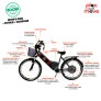 Bicicleta Elétrica - Street PAM - Cestinha - 800w 48v Lithium - Preta - Plug and Move