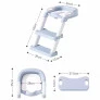 Assento Redutor Infantil com Escadinha - Azul - Zippy