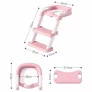 Assento Redutor Infantil com Escadinha - Rosa - Zippy