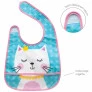 Babador Infantil Impermeável com Bolso - Animal Fun - Gatinha - Buba
