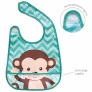 Babador Infantil Impermeável com Bolso - Animal Fun - Macaco - Buba