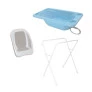 Banheira para Bebê com Suporte - Acqua Trio - Azul Pastel - Galzerano