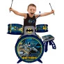 Bateria Infantil com Banquinho - Batman - Fun