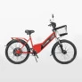 Bicicleta Elétrica - Aro 24 - New Confort 800w - Vermelha - Duos Bikes