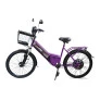 Bicicleta Elétrica - Aro 24 - New Confort 800w Lithium - Violeta - Duos Bikes