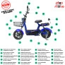 Bicicleta Elétrica - Super Sport Easy PAM - 500w Lithium - Azulada - Plug and Move