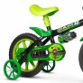 Bicicleta Infantil com Rodinhas - Aro 12 - Selim PU - Black 12 - Nathor