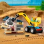 Bloco de Montar - CITY – Caminhoes de Construcao e Guindaste com Bola de Demolicao - 235  peças - LEGO