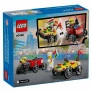 Bloco de Montar - City – Carro de Pizza vs Caminhão de Bombeiros - 70 peças - LEGO