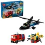 Bloco de Montar - CITY – Helicóptero, Caminhão de bombeiros e Submarino - 874 peças - LEGO