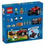 Bloco de Montar - CITY – Trator Agrícola Vermelho com Reboque e Ovelhas - 116 peças - LEGO