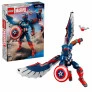 Bloco de Montar - Marvel - Figura do Capitão América - 359 peças - LEGO