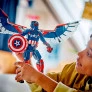 Bloco de Montar - Marvel - Figura do Capitão América - 359 peças - LEGO