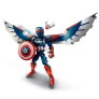 Bloco de Montar - Marvel - Figura do Capitão América - 359 peças - LEGO