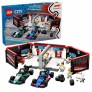 Bloco de Montar – CITY – Garagem F1 e carros Mercedes-AMG e Alpine - 678 peças - LEGO