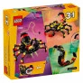 Bloco de Montar – Creator 3 em 1 – Animais selvagens: Aranha surpreendente - 153  peças - LEGO