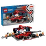 Bloco de Montar – Lego City – Pit Stop e equipe da F1® com carro Ferrari - 322 peças - LEGO
