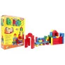 Blocos de Madeira - Multi Blocks Coloridos - 50 Pcs - Xalingo