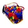 Bolsa Blocos de Montar - Mega Bricks - 500 Peças - Pais e Filhos