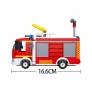 Blocos de Montar - Bombeiro - Caminhão de Bombeiro com Hidrante - 343 pcs - Multikids