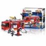 Blocos de Montar - Bombeiro - Caminhão de Bombeiro com Hidrante - 343 pcs - Multikids