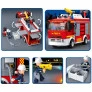 Blocos de Montar - Bombeiro - Caminhão de Bombeiro com Hidrante - 343 pcs - Multikids