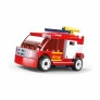 Blocos de Montar - Cidade - Bombeiro - Carro de Fricção - 55 peças - Xalingo 